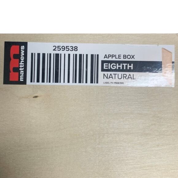 Photography Matthews Natural Wood Eighth Apple Box 12" x 1" x 20" #259538 - Picture 2 of 4